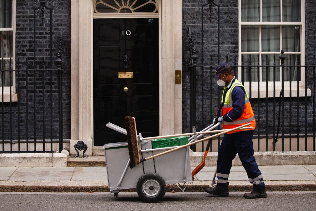 Downing Street Cleaners Are Protesting The Government's Lockdown Parties